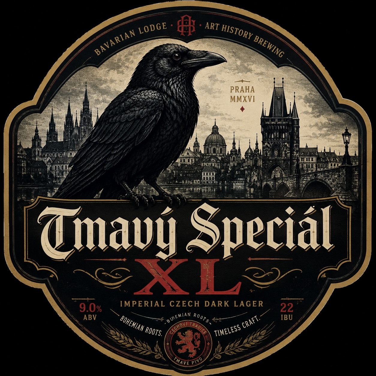 Art History Tmavý Speciál XL beer Label Full Size