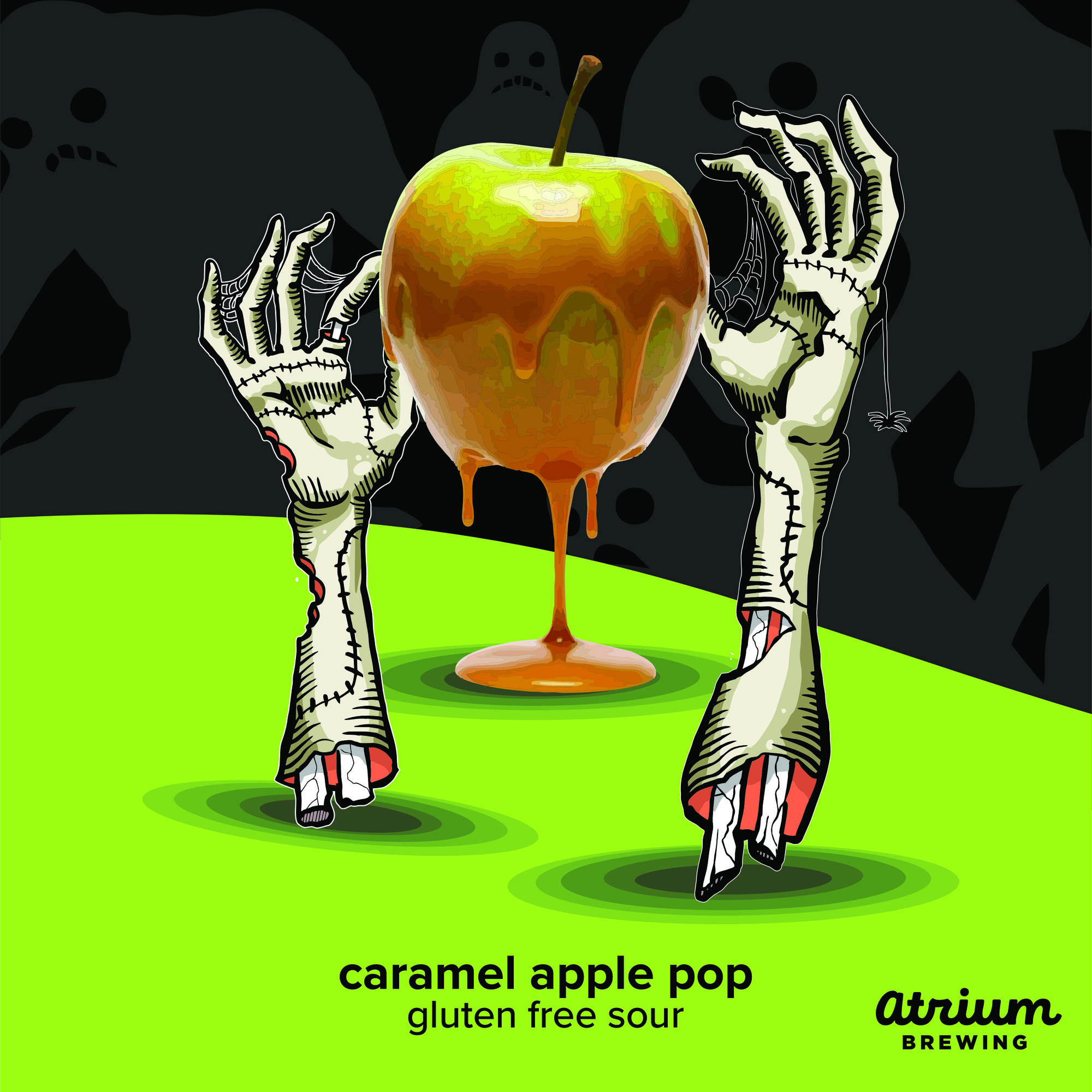 Atrium Caramel Apple Pop beer Label Full Size