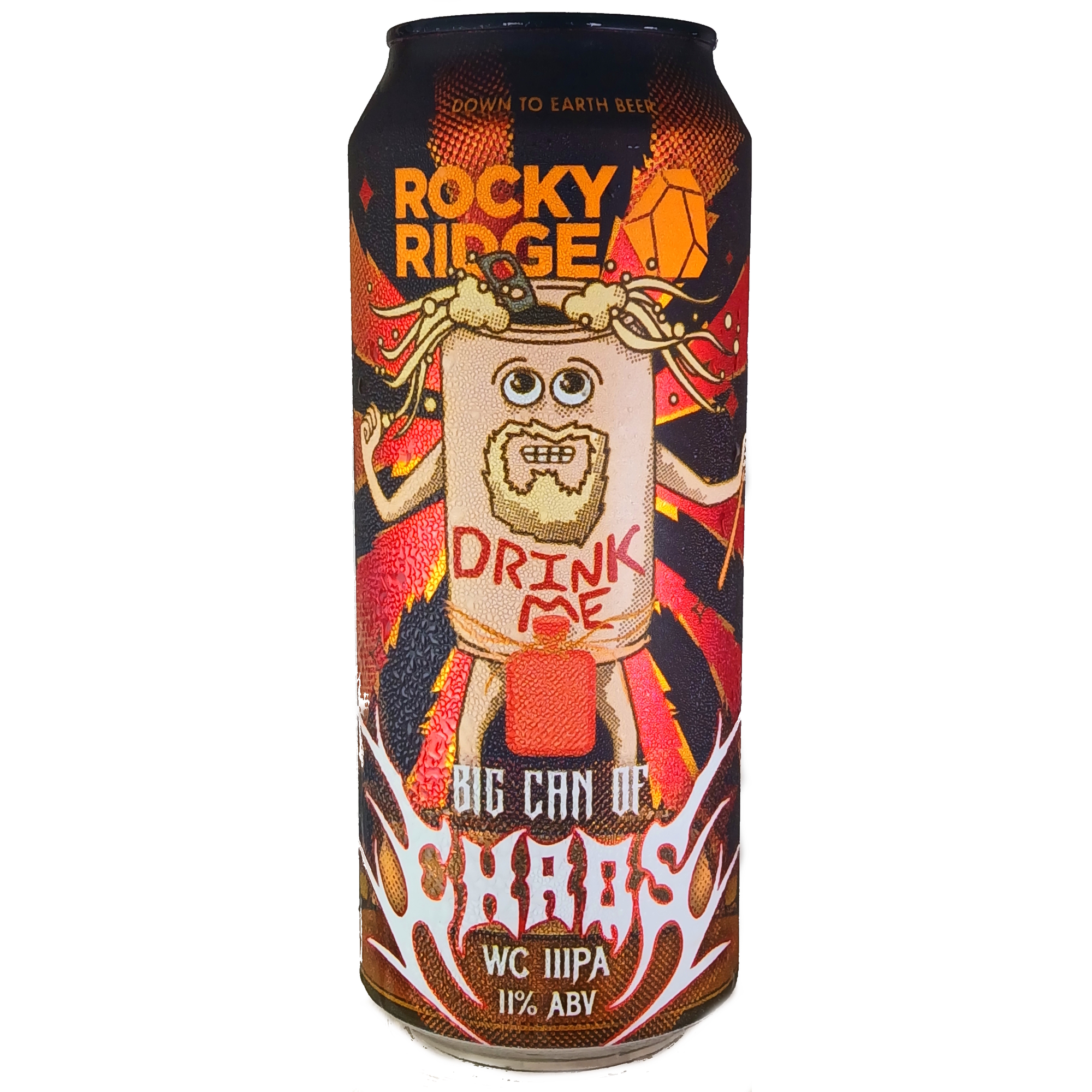 Rocky Ridge Big Can Of Chaos beer Label Full Size
