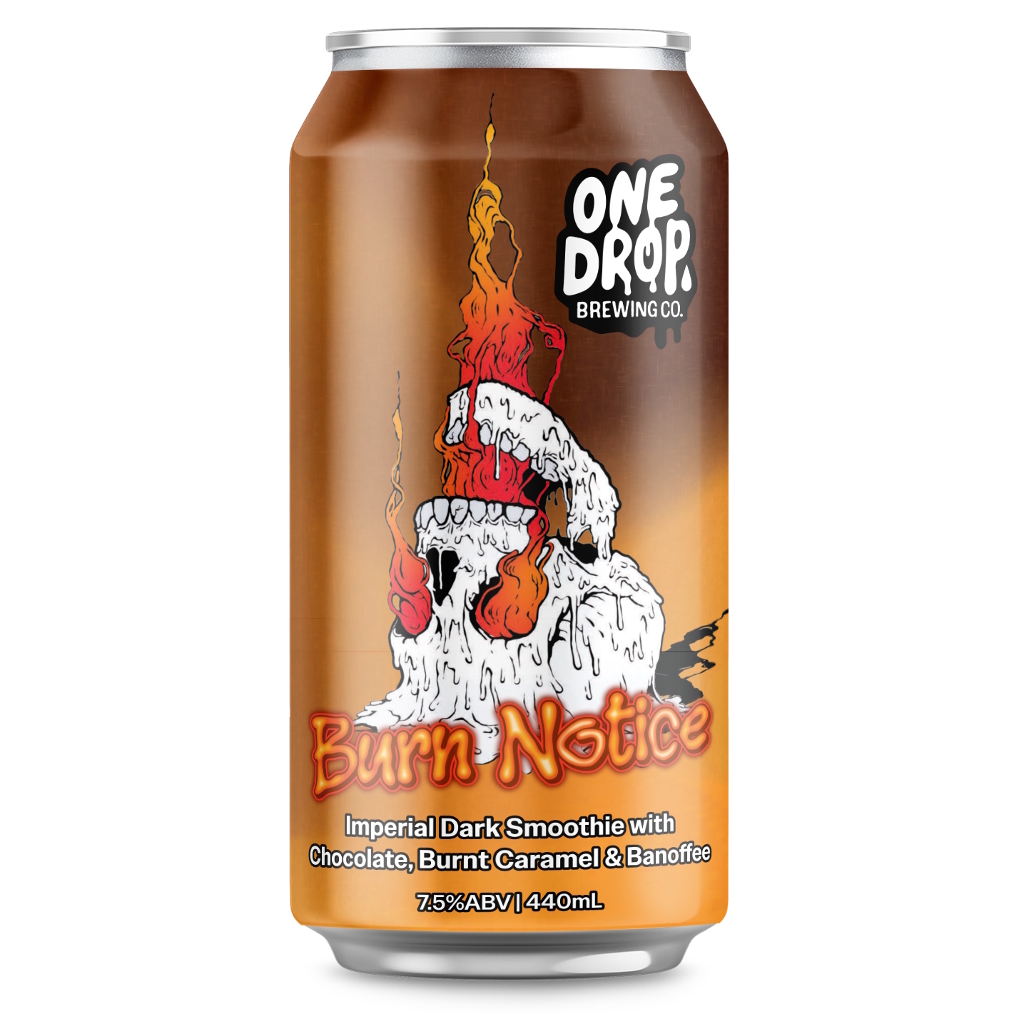 One Drop Burn Notice beer Label Full Size