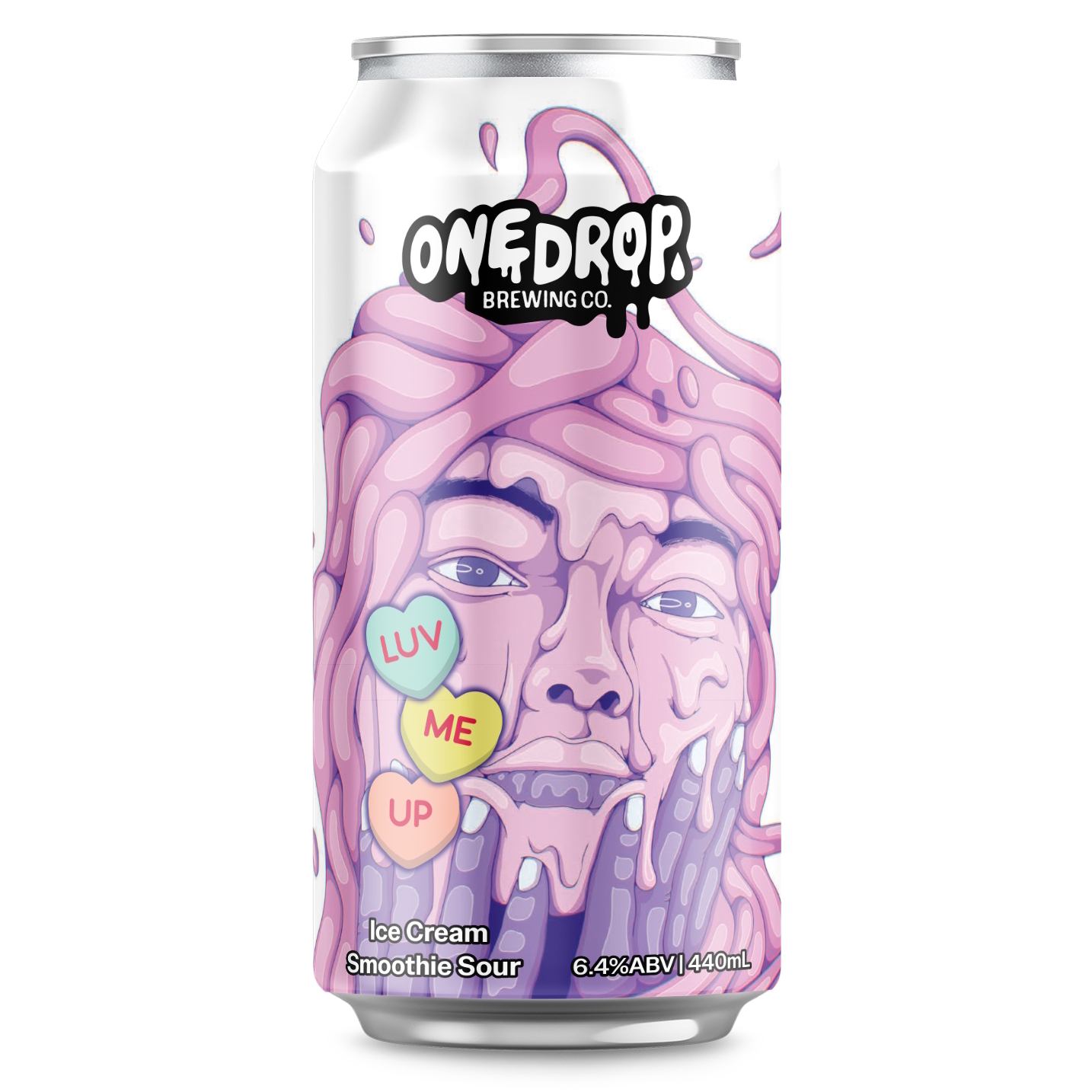 One Drop Luv Me Up beer Label Full Size