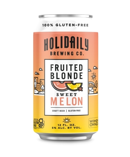 Holidaily Swetl Melon Fruited  Blonde beer Label Full Size