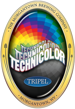 Morgantown Dry Hopped Technicolor Tripel beer Label Full Size