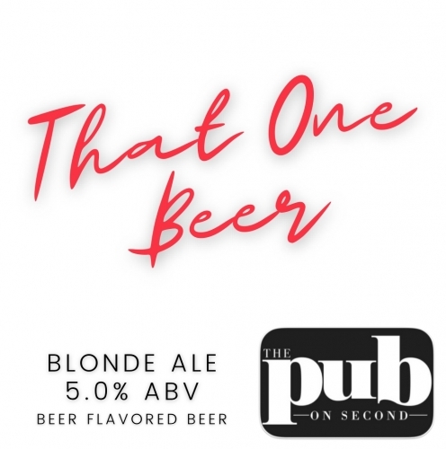 The Pub on Second That One Beer beer Label Full Size
