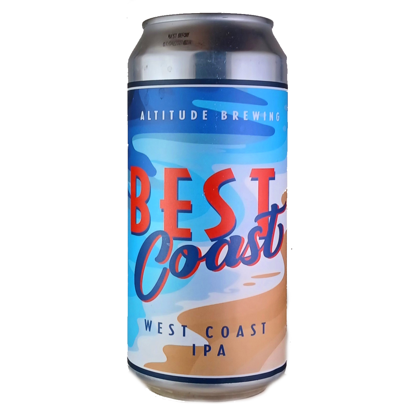 Attitude Best Coast beer Label Full Size
