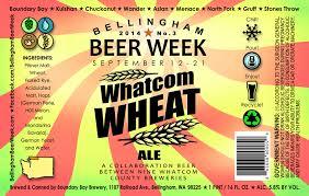 Bellingham Beer Week Collaboration Whatcom Wheat beer Label Full Size