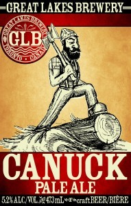 Great Lakes Canuck beer Label Full Size