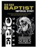 Epic Big Bad Baptist #23 beer