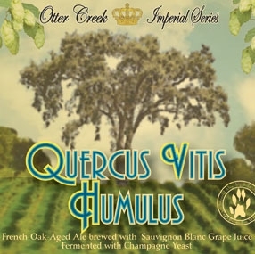 Otter Creek Quercus Vitis Humulus beer Label Full Size