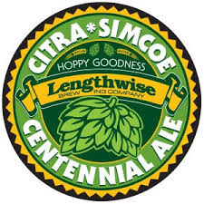 Lengthwise Citra-Simcoe Centennial beer Label Full Size