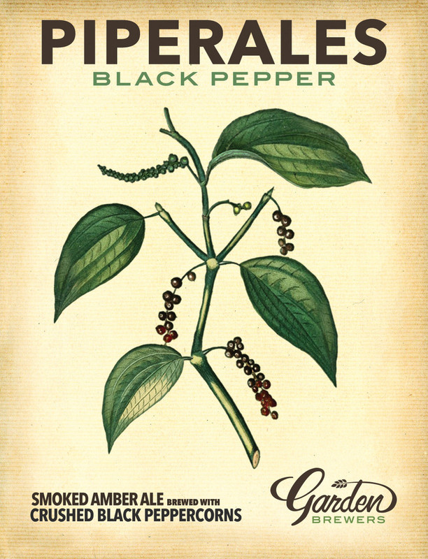 Garden Brewers Piperales beer Label Full Size