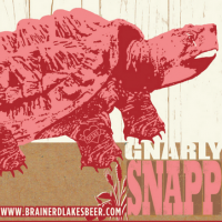 Brainerd Lakes Gnarly Snapper beer Label Full Size