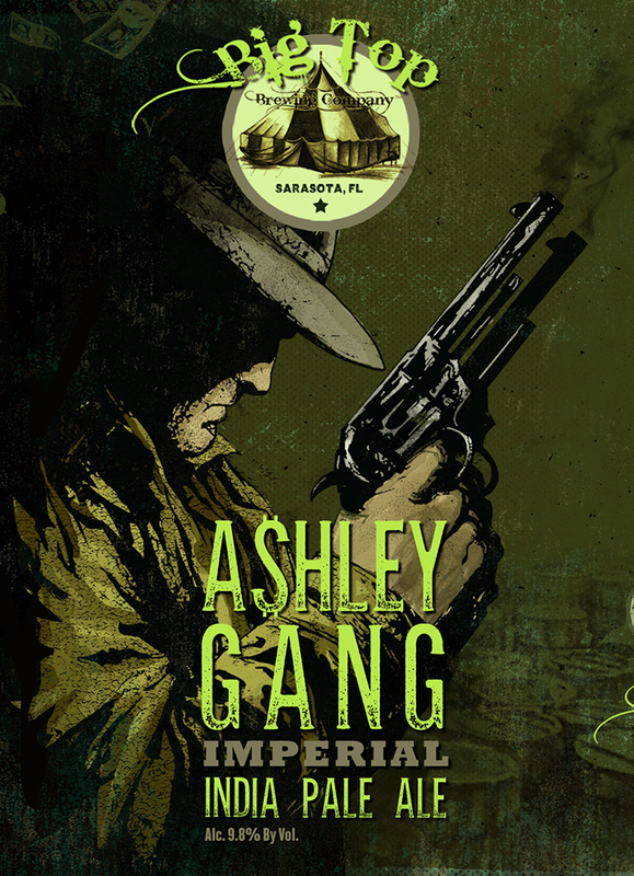 Big Top Ashley Gang Imperial IPA beer Label Full Size