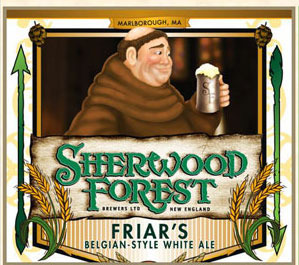 Sherwood Forest Friar's beer Label Full Size
