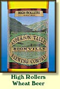 Anderson Valley High Rollers beer Label Full Size