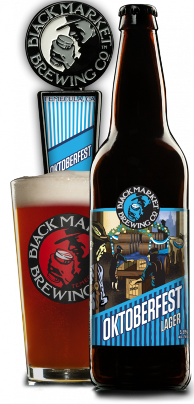 Black Market Oktoberfest beer Label Full Size