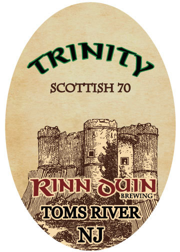 Toms River Rinn Duin Trinity beer Label Full Size