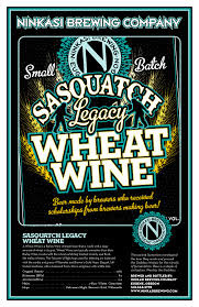 Ninkasi Sasquatch Lagacy Dark Wheat Session IPA beer Label Full Size