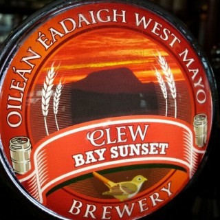 West Mayo Clew Bay Sunset beer Label Full Size