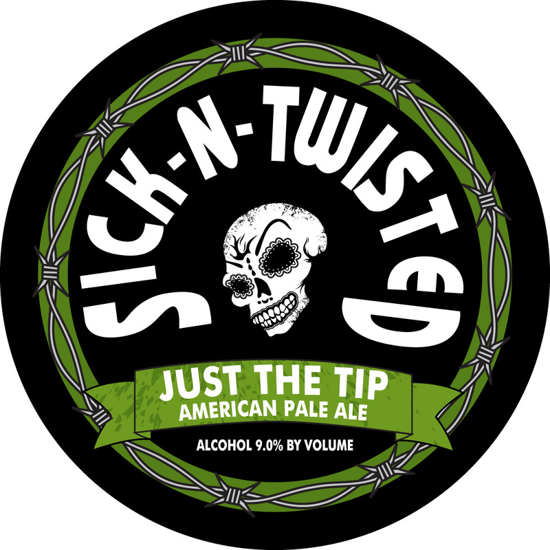 Sick N Twisted Just The Tip beer Label Full Size