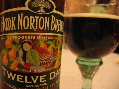 Hook Norton Twelve Days beer Label Full Size