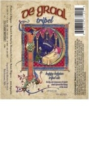 De Graal Triple beer Label Full Size