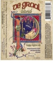 De Graal Blond beer Label Full Size