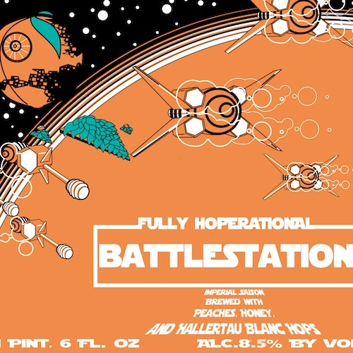 Pipeworks Fully Hoperational Battle Station beer Label Full Size