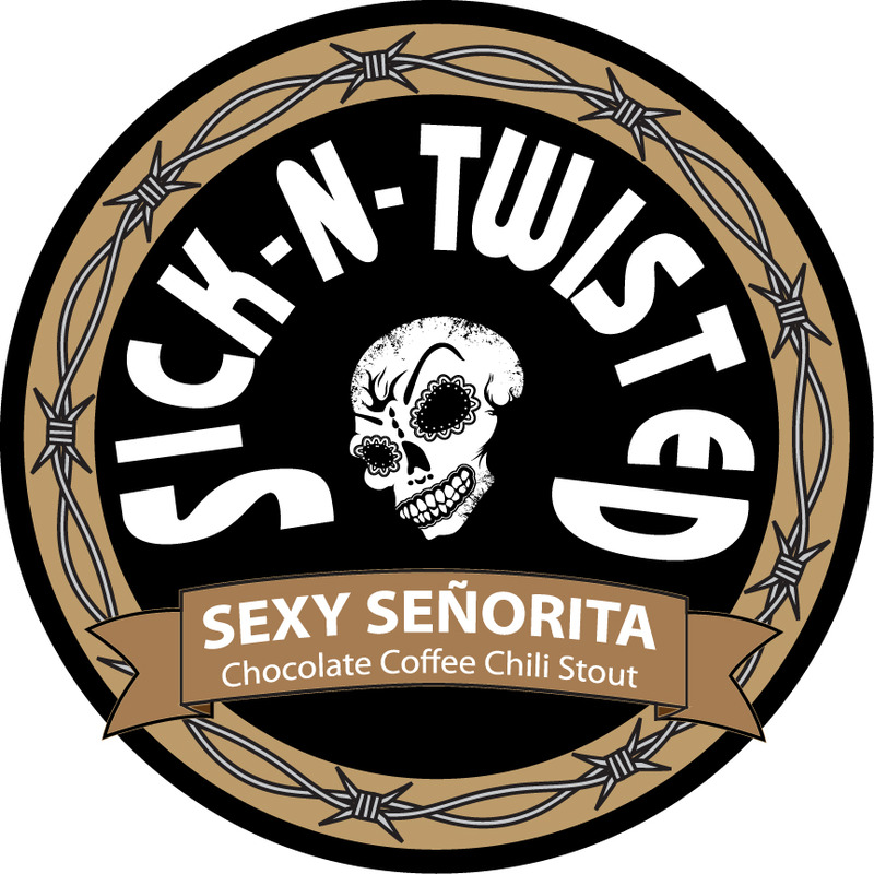 Sick-N-Twisted Sexy Señorita beer Label Full Size