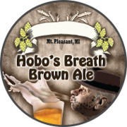 Mountain Town Hobo's Breath beer Label Full Size