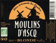 Moulins D'ascq Blonde beer Label Full Size