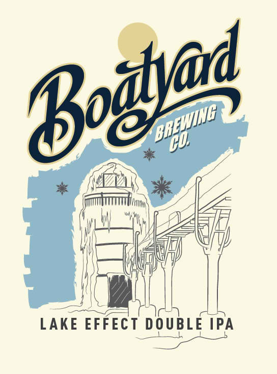 Boatyard Lake Effect beer Label Full Size
