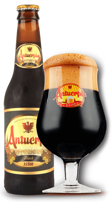 Antuerpia Dunkel beer Label Full Size