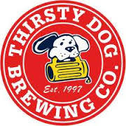 Thirsty Dog Bourbon Barrel Silver beer Label Full Size