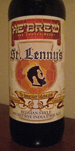 Shmaltz St. Lenny's beer Label Full Size