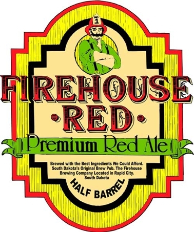 FireHouse Red Ale beer Label Full Size