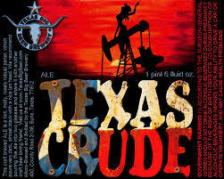 Texas Big Beer Texas Crude beer Label Full Size