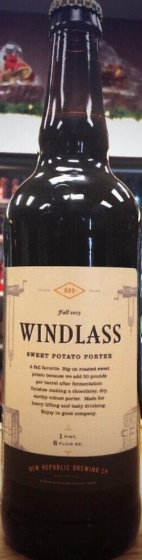 New Republic Windlass beer Label Full Size