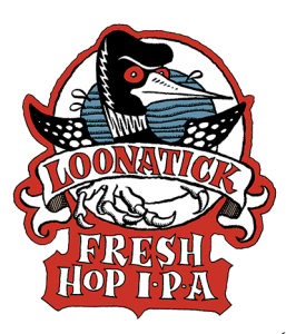 Lake Monster Loonatick Fresh Hop beer Label Full Size