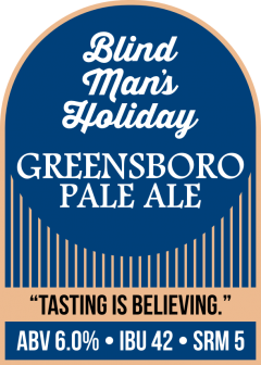 Gibb's Hundred Blind Man's Holiday beer Label Full Size