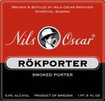 Nils Oscar Rokporter beer Label Full Size