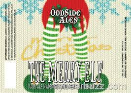 Odd Side The Merry Elf beer Label Full Size