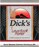 Dick's Lava Rock Porter beer