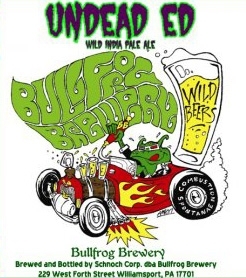Bullfrog Undead Ed beer Label Full Size