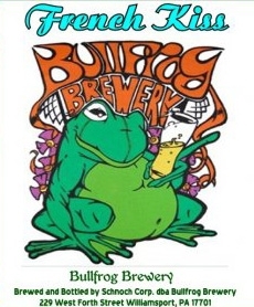 Bullfrog French Kiss beer Label Full Size