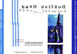 Dogfish Head Beer Thousand with Album beer Label Full Size