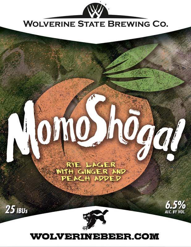 Wolverine State MomoShoga beer Label Full Size