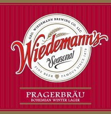 Weidmann Pragerbrau Bohemian Winter Lager beer Label Full Size