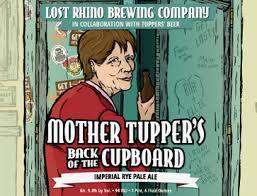 Lost Rhino Mother Tupper beer Label Full Size