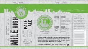 Wynkoop Mile High Pale beer Label Full Size